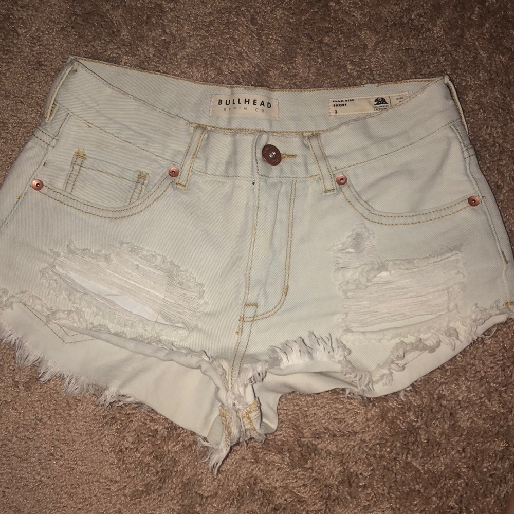 Bullhead Denim High Rise Shorts